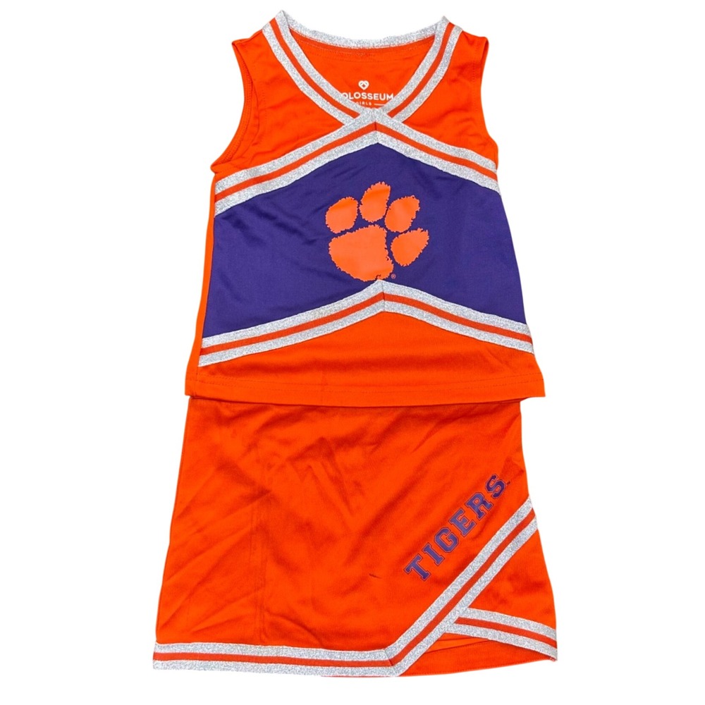 Colosseum Clemson Tigers Cheerleading Outfit Set Size XS (4-5)